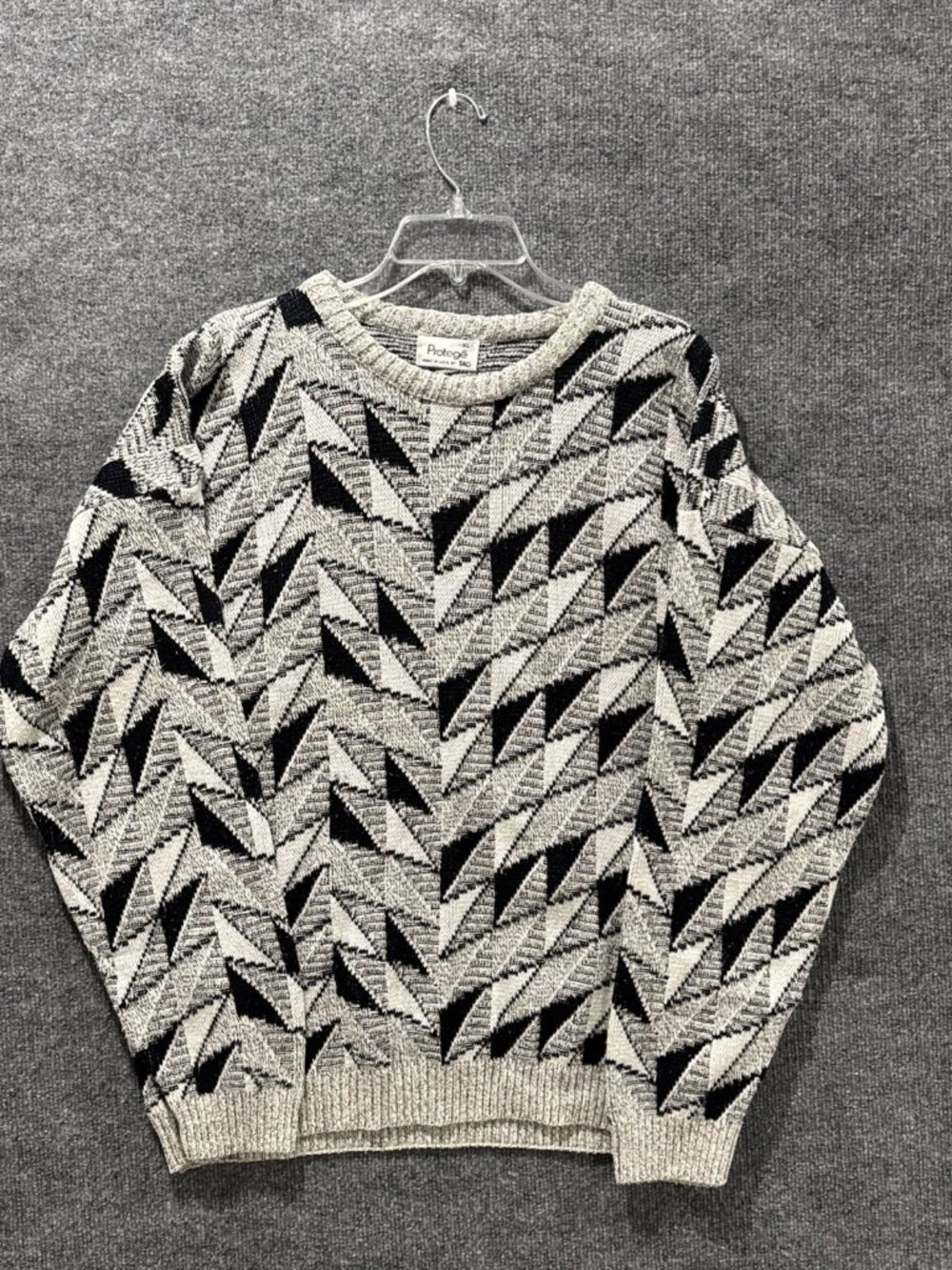 Protege 90 S Coogi Style Long Sleeve Pullover Sweater Y2K Men Xl Sz XL